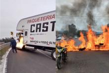 Grupos delincuenciales siembran caos en Michoacán con bloqueos en carreteras