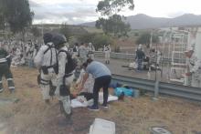 Accidente de la Guardia Nacional en Oaxaca deja al menos 30 heridos