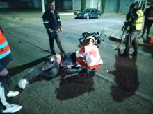 motociclista herido