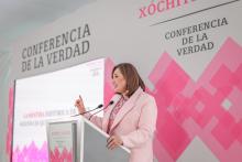 Inicia Xóchitl Gálvez "mañaneras de la verdad"