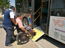 Personas con discapacidad viajarán gratis en las rutas YOVOY