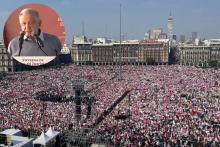 Transcurre Marcha de la Democracia “sin novedad”, asegura AMLO