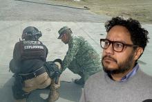 GOPES desactivando la granada / Edgar Guerra