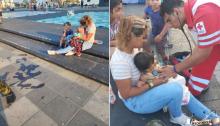 Bebé es arrojada al mar por ráfaga de viento; marinos de Veracruz la rescatan