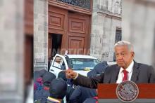 "Me huele a que fue el PRI", conjetura AMLO sobre destrozos en Palacio Nacional