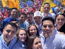 “Vamos por los 11 municipios”: miles de personas asisten al registro de los aspirantes de la coalición