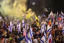 Israelíes se manifiestan y exigen renuncia de Netanyahu 