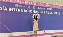 Paola Rojas ofreció conferencia en Aguascalientes por el Día Internacional de la Mujer