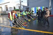 Detenidos en la FNSM, se podrán a barrer el perímetro