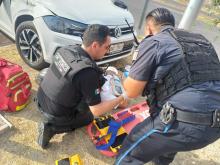motociclista herido