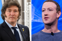 Javier Milei y Mark Zuckerberg 