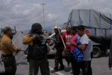 Policía de Veracruz reprime a campesinos de VERACRUZ