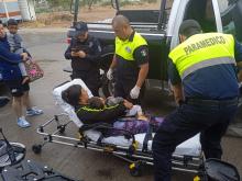motociclista herida