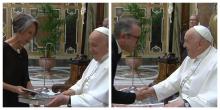 Florinda Meza y Chumel Torres se reunieron con el Papa Francisco en el Vaticano
