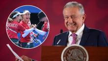 AMLO felicita al equipo femenil de tiro con arco por medallas en París