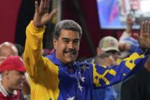 Maduro festeja el triunfo 