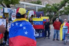 Venezolanos se manifiestan en Aguascalientes