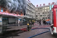 Incendio en China.