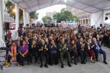 Carpa y estacionamiento VIP para invitados especiales de Beatriz Gutiérrez Müller