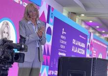 Adela Micha está hoy en Aguascalientes como parte del Women Economic Forum