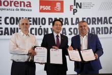 Integrantes de Morena y el PSOE 