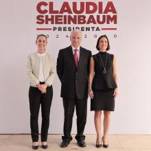 Claudia Sheinbaum y parte de su futuro gabinete.