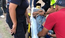 El menor de 12 años fue embestido por una camioneta y terminó con una fractura en la pierna izquierda 