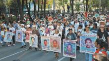 Manifestaciones del caso Ayotzinapa.