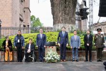 Conmemoración del grito de Independencia en Morelia 