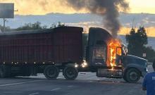 Uno de ellos todavía cargaba con un bidón con residuos de combustible