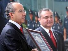 Felipe Calderón y Genaro García Luna