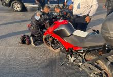 motociclista herido