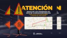 Aviso vial 