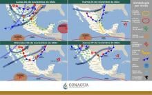 Frente frío No. 7 provocará caída de aguanieve en estados del norte del país: SMN