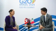 Claudia Sheinbaum Pardo y Justin Trudeau