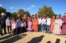 Sheinbaum con pueblos originarios en Chihuahua