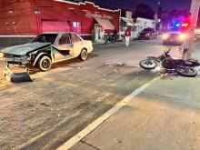 motociclista herido