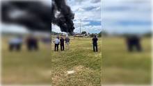 Avión accidentado 