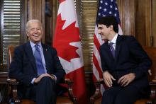 Joe Biden y Justin Trudeau 