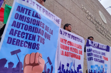 Paro de Trabajadores del Poder Judicial de la Federación en Aguascalientes 