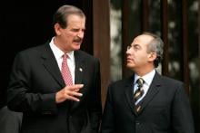 Vicente Fox y Felipe Calderón 