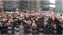 Manifestación en Corea del Sur 