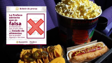 ¡Cuidado! Profeco desmiente supuesta lista de alimentos con los que puedes entrar al cine