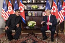 Donald Trump y Kim Jong-un 