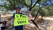 Manifestación en La Pona 