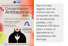 Acusan pagos para provocar desmanes en concentración antitaurina