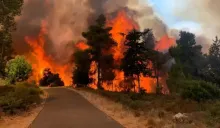 Alerta máxima por incendios en la región de Jerusalén