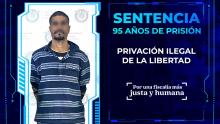 Fue declarado culpable por el delito de Privación Ilegal de la Libertad en su modalidad de Secuestro Agravado