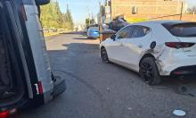 Tras el impacto con el segundo auto, la camioneta volcó sin que la conductora sufriera lesiones
