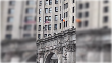 Banderas de EE. UU. y Nueva York 